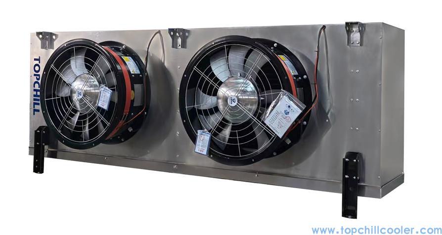 Blast freeze Topchill Refrigeration Air Cooler Industrial Freeze  Air Cooled Heat Exchanger ultra low Temperature Application TIF ceiling mounted
